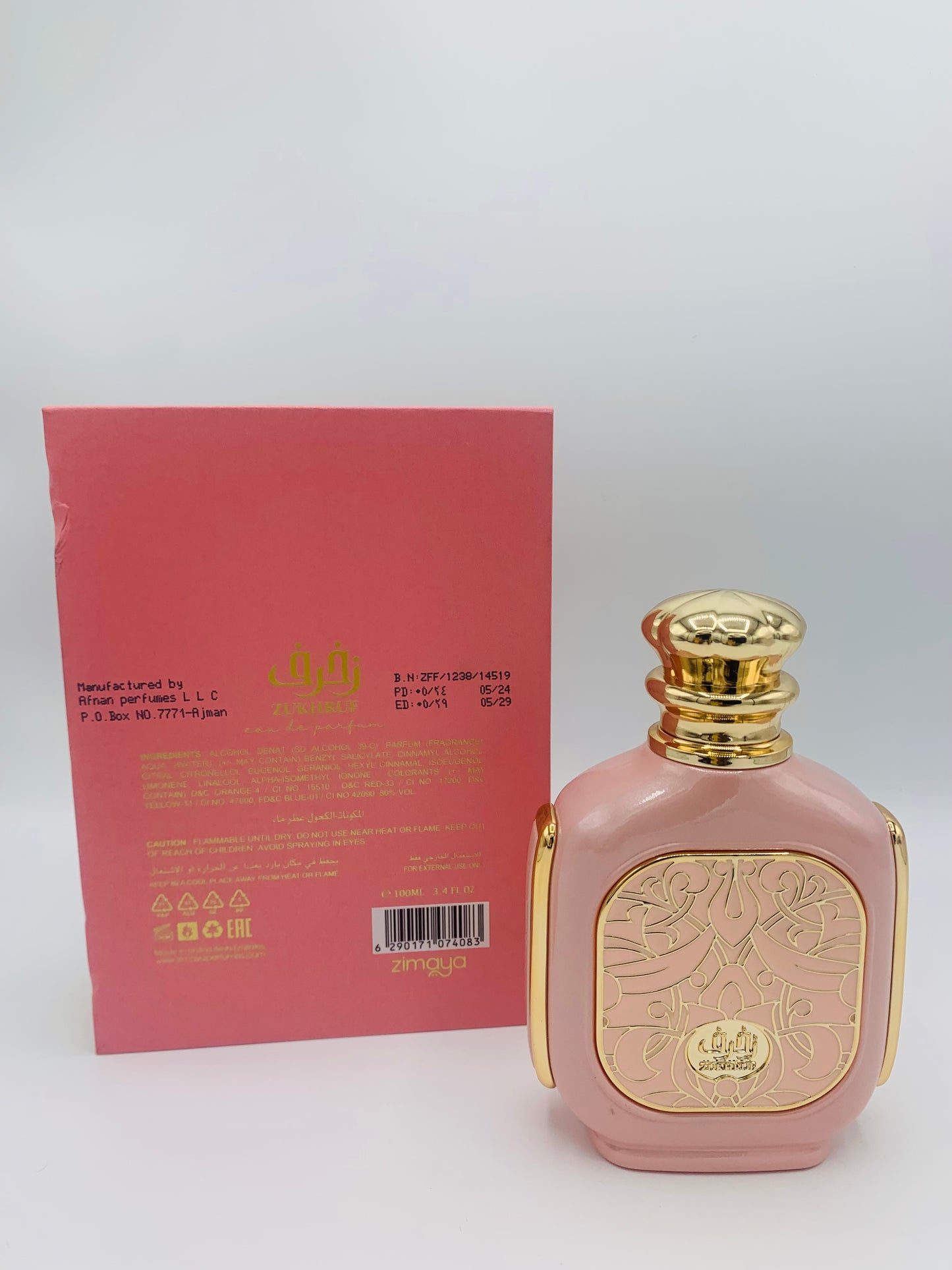 Zukhruf Pink Eau De Parfum by Zimaya