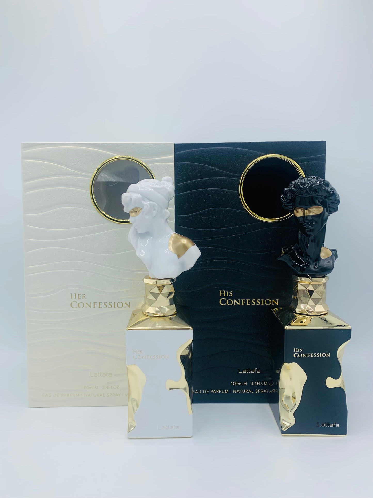 His Confessions & Her Confessions Perfume set by Lattafa