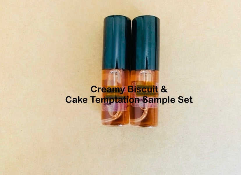 Creamy Biscuit & Cake Temptation Perfumes by Paris Corner Sample Set 5ml each