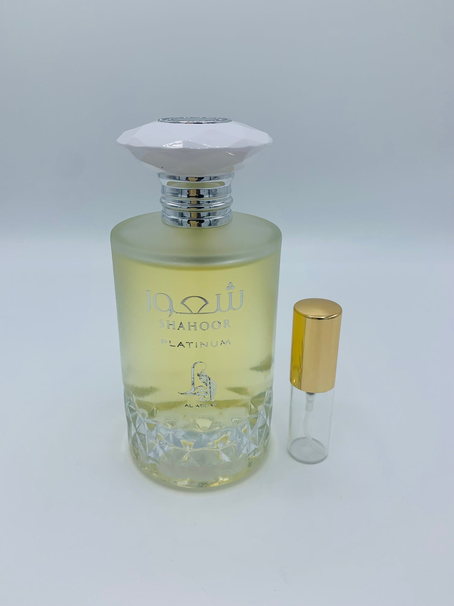 Shahoor Platinum Eau De Parfum by Al Absar sample sizes