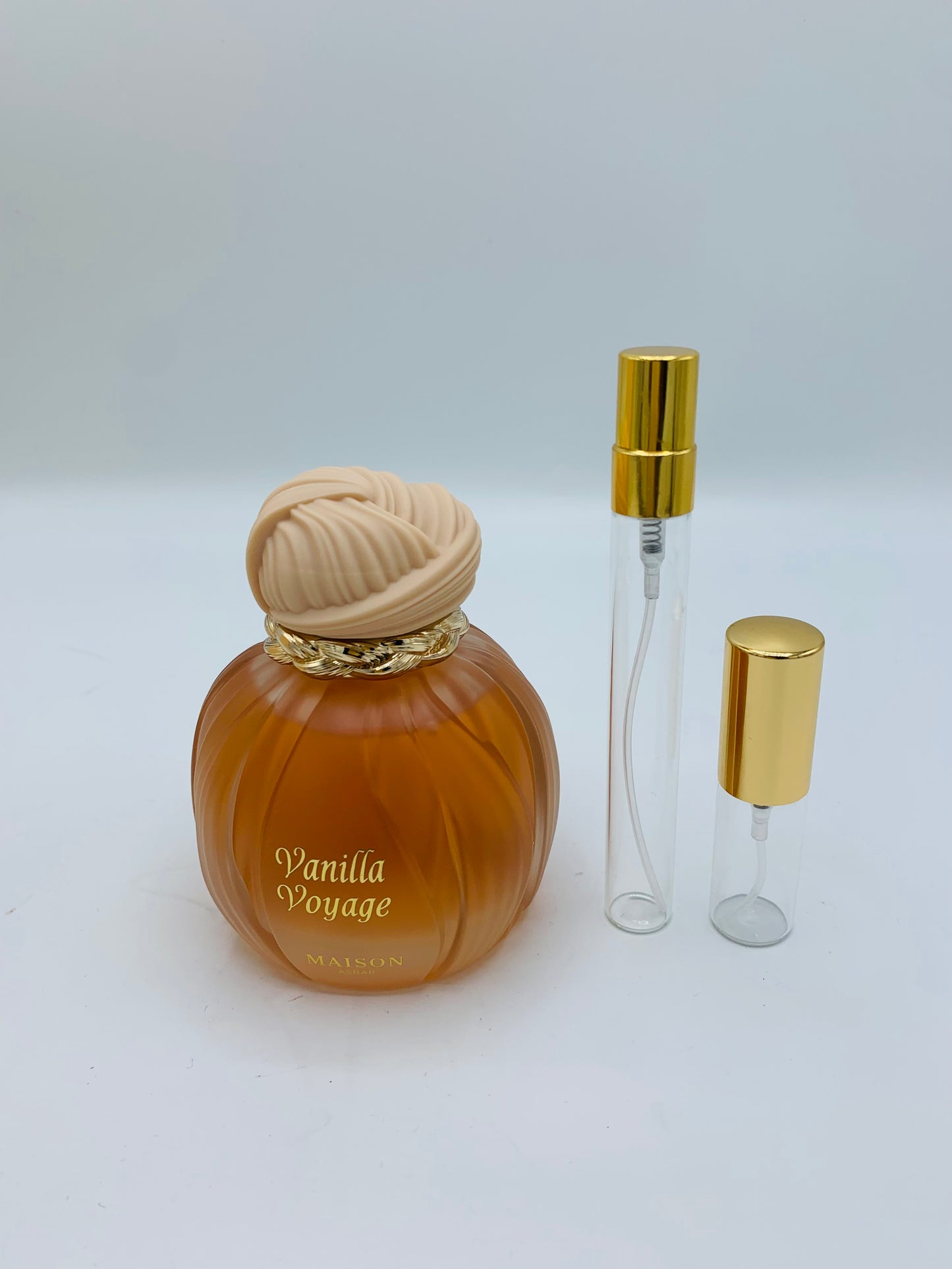 Vanilla Voyage Eau De Parfum by Maison Asrar various sample sizes