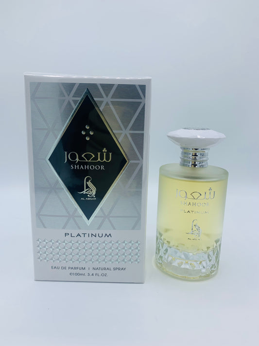 Shahoor Platinum Eau De Parfum by Al Absar sample sizes